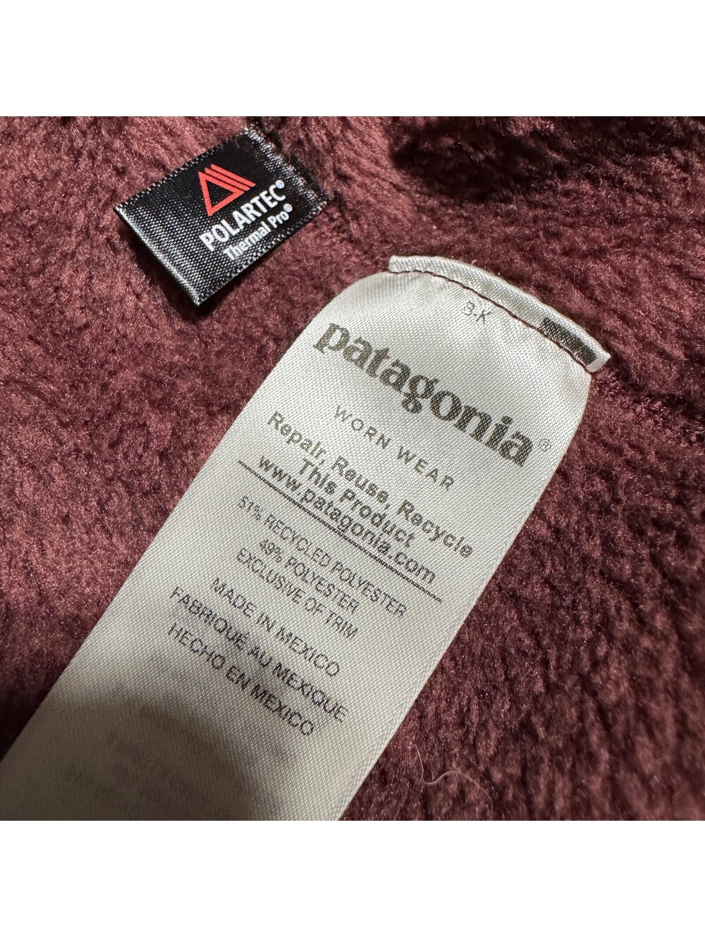 Patagonia Womens Re-Tool Snap-T Fleece Pullover S Polartec Violet 25443 Gorpcore - Picture 4 of 13